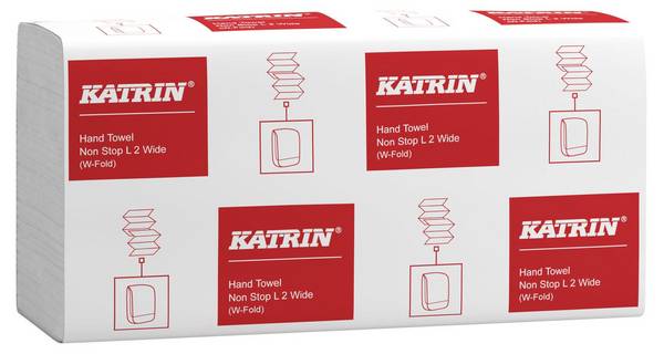 Papierhandtuch Non Stop L2 wide 61549 2-lagig 24x32cm weiß 3.000 Blatt