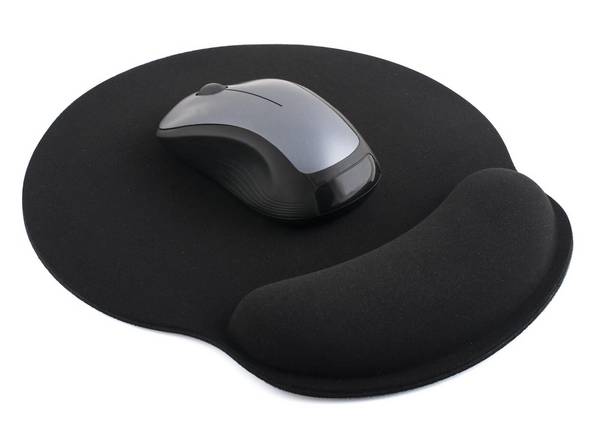 PAVO - Mousepad mit Handgelenkauflage schwarz