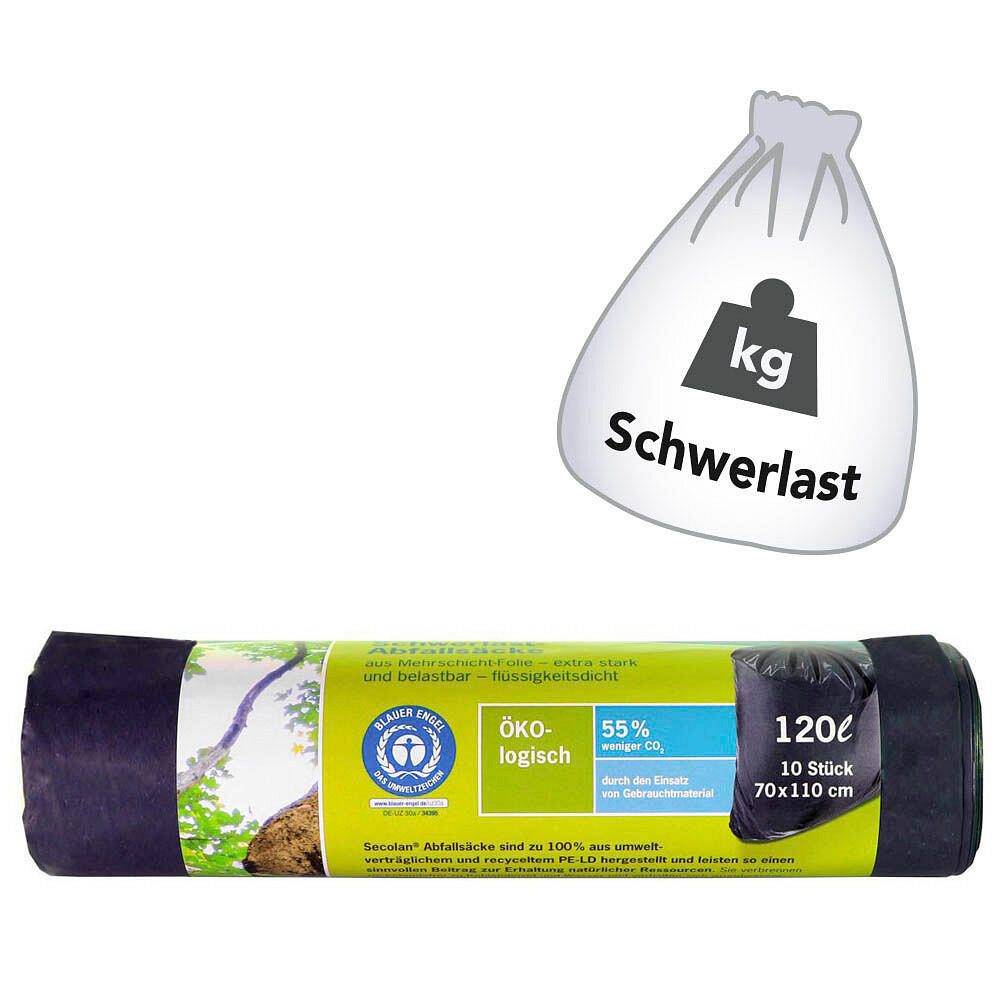 Secolan® Secolan Schwerlastsäcke 45,0 µm grau 120l - 10 Stück 2022447-0