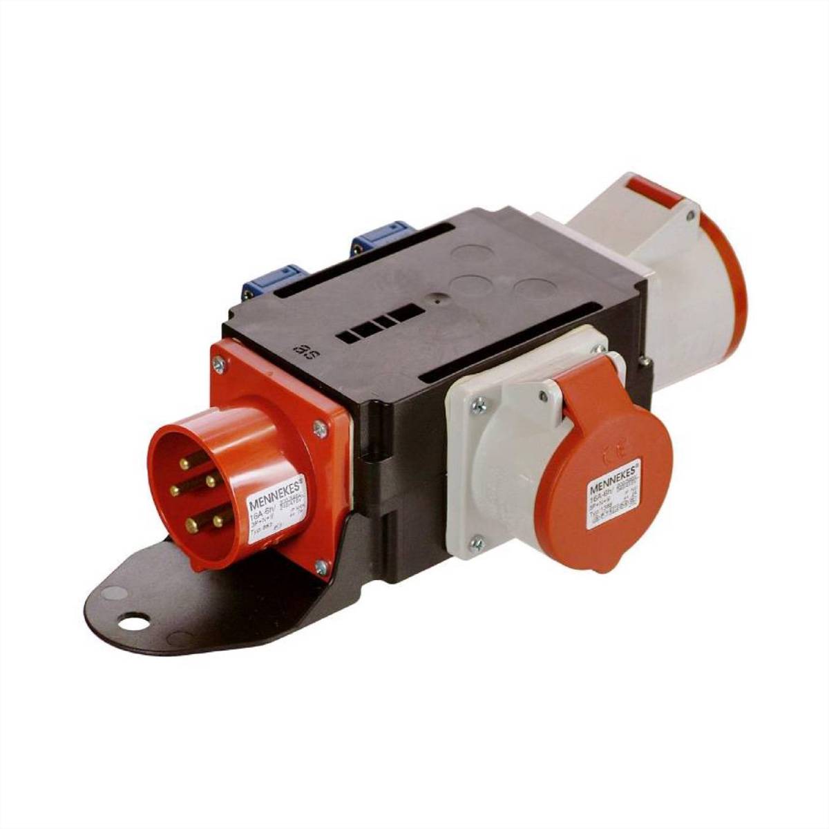 BACHMANN CEE-Adapter CEE Stecker 16A, 1x16A 5p400V 1x32A 5p400v 2Schutzk.-2