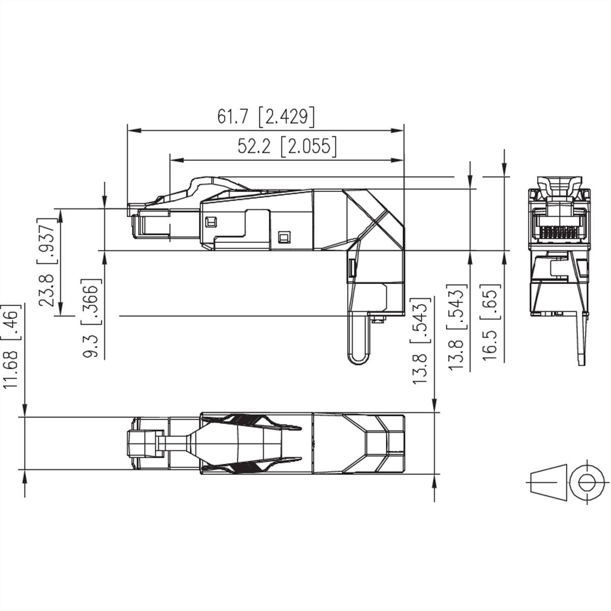 METZ CONNECT 25G RJ45 field plug pro 360-1