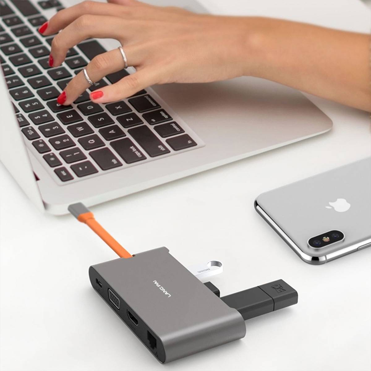 EXSYS EX-1220HM USB 3.2 Gen1 C-HUB 7 Ports für Notebook, Matebook und MacBook-4