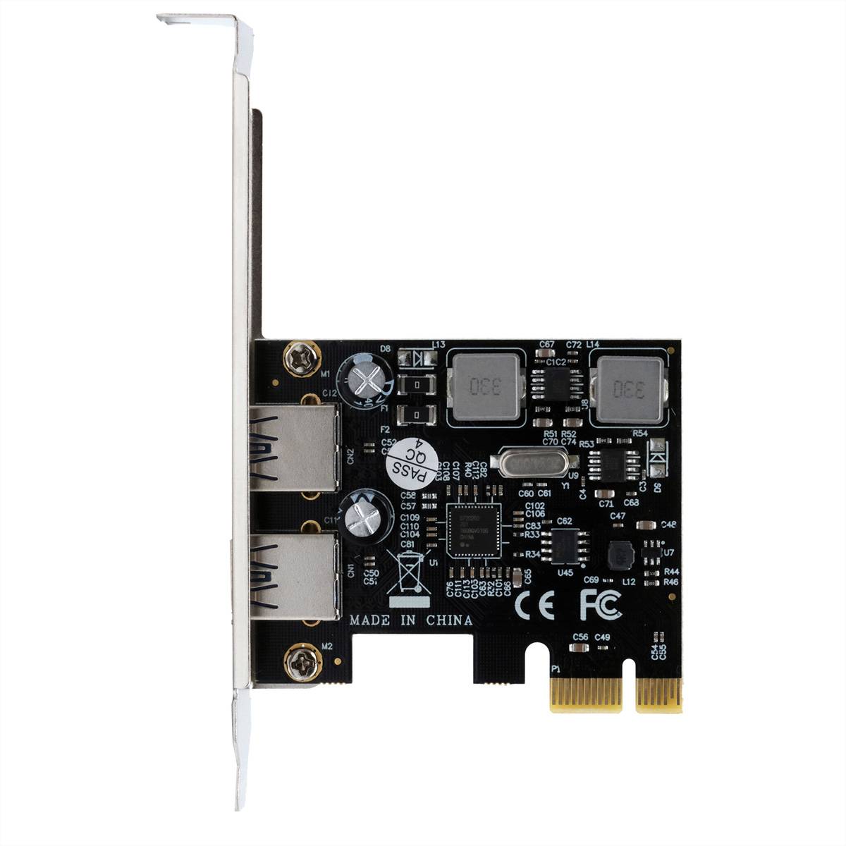 EXSYS EX-11192 2-Port USB 3.2 Gen 1 PCIe Karte mit Self Power-3