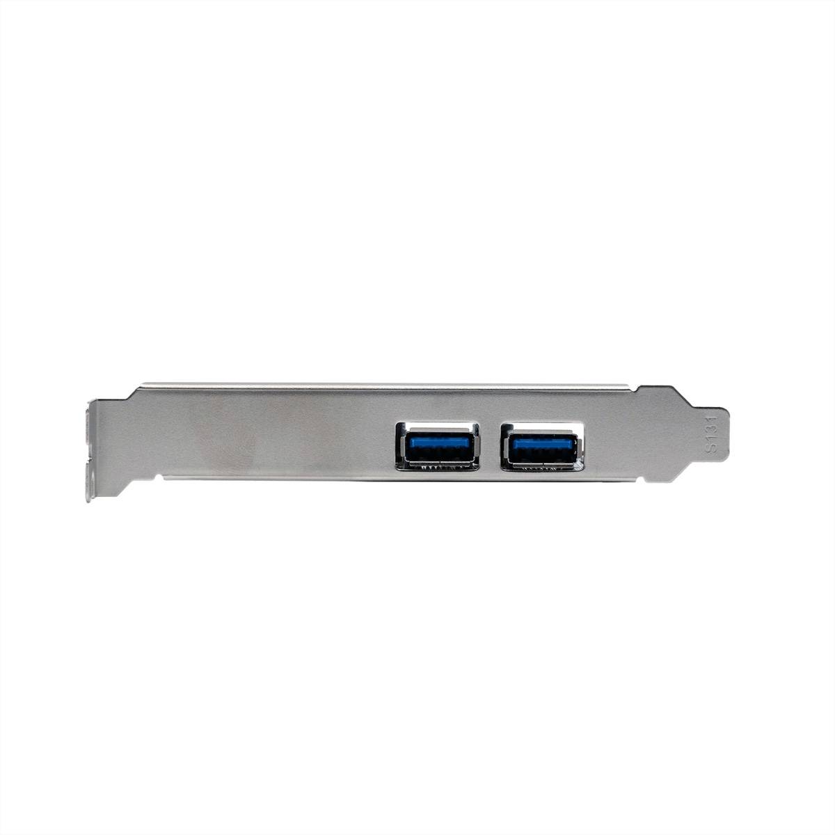 EXSYS EX-11192 2-Port USB 3.2 Gen 1 PCIe Karte mit Self Power-4