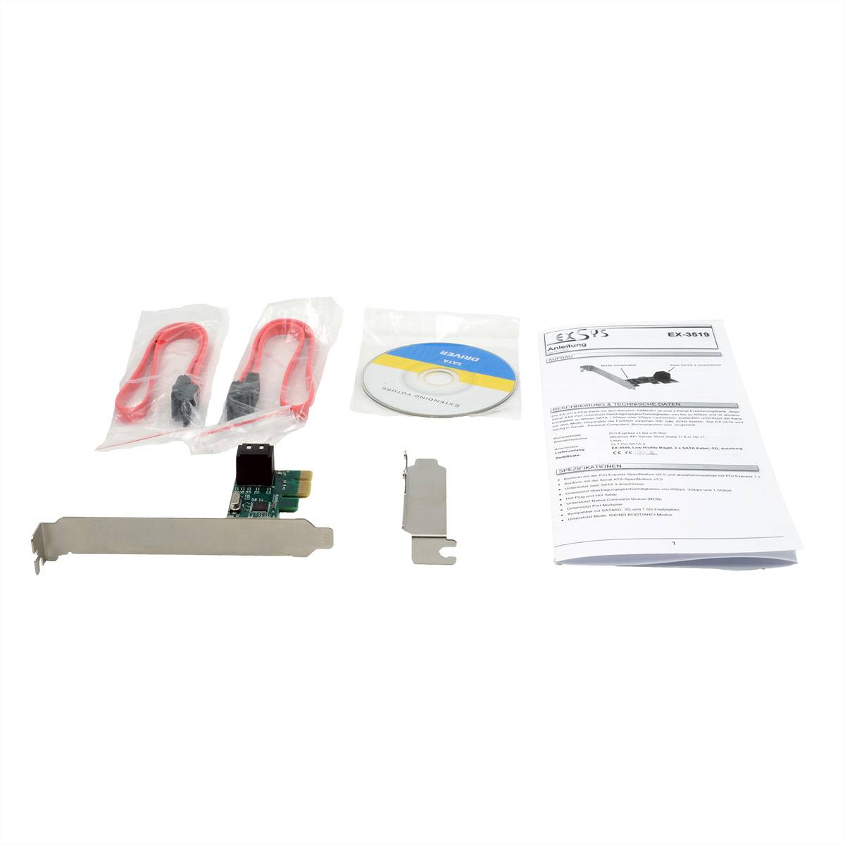 EXSYS EX-3519 EX-3519 PCIe SATA3 Controller-2