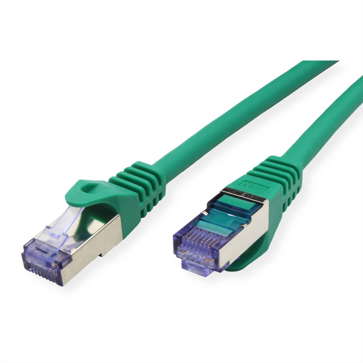 ROLINE Patchkabel Cat.6A S/FTP (PiMF), Component Level, LSOH, grün, 1 m-1