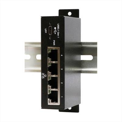 EXSYS EX-1330M USB 3.0/3.1 Gen1 zu 4 x Ethernet 1Gigabit Din-Rail-0