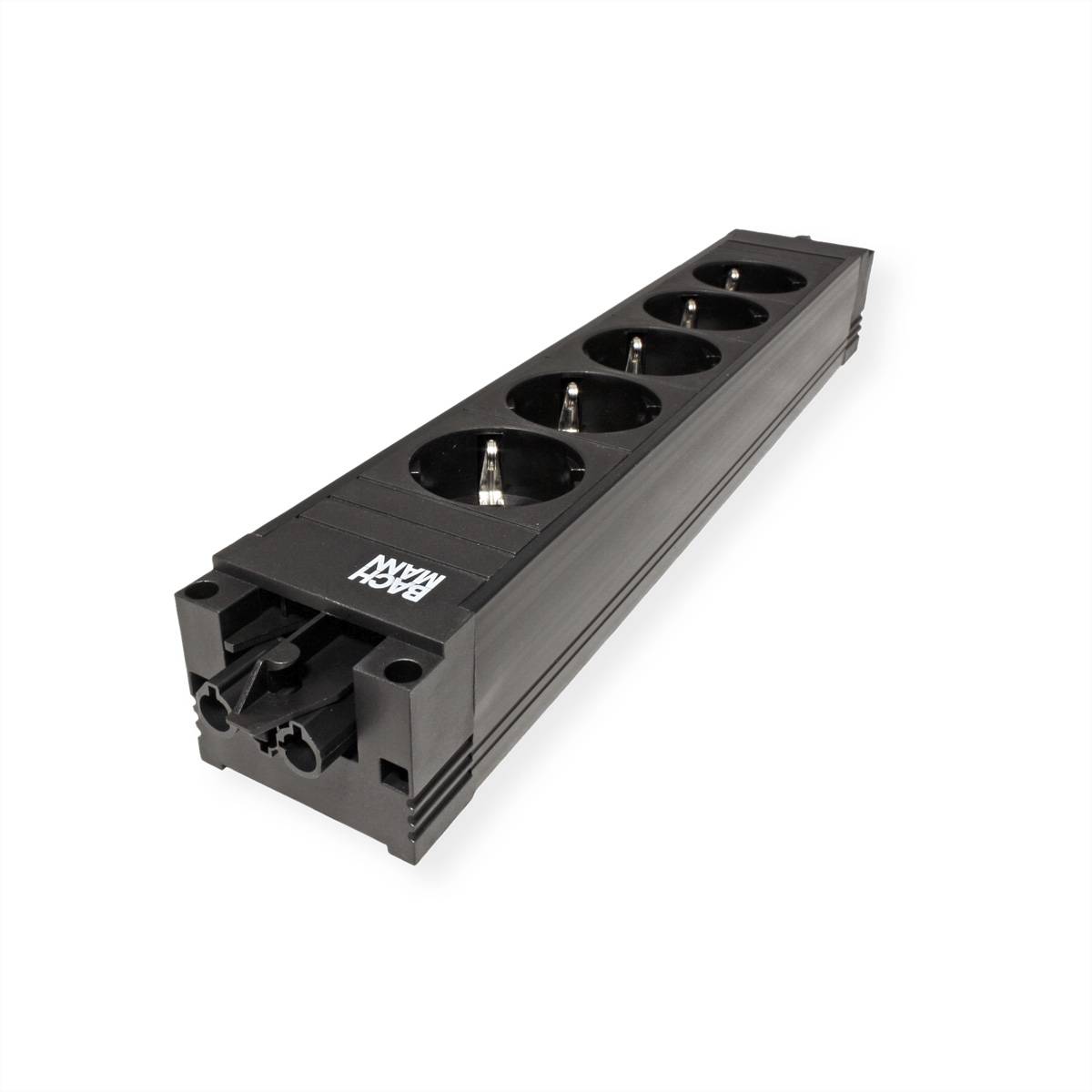 BACHMANN STEP BASE Schutzkontakt, 5x CEE7/3, schwarz-4