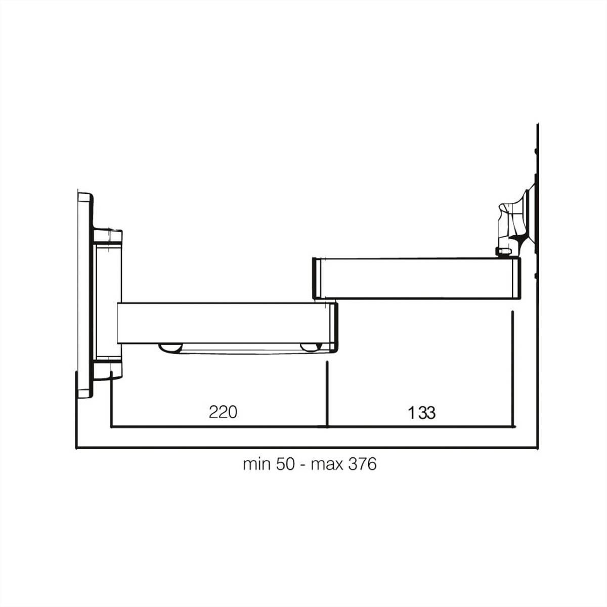 ROLINE LCD/TV-Wandhalterung, Extralang, 5 Drehpunkte, 10-40 Zoll, bis 25 kg-3