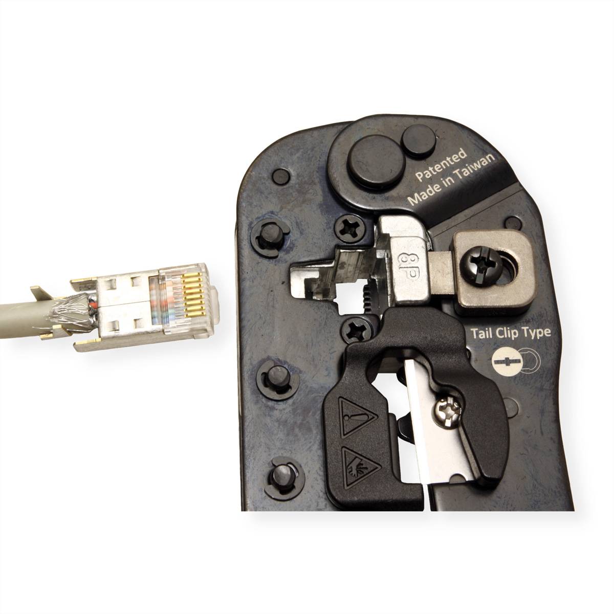 VALUE Crimpzange RJ45 (8P8C) mit/ohne Schirmanschluss-4