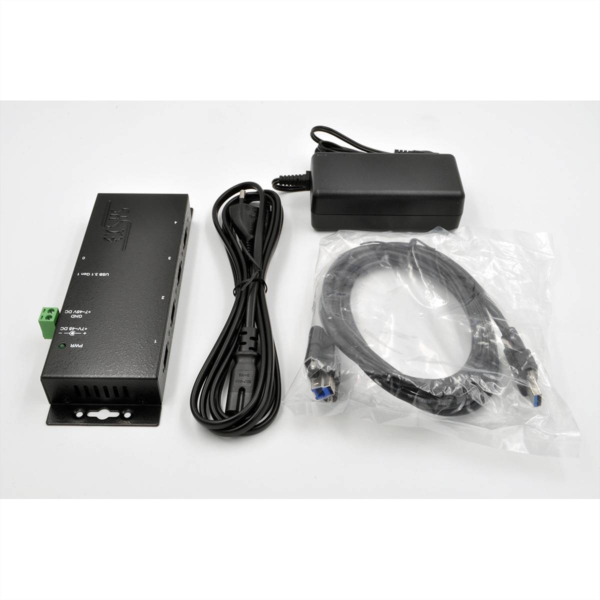 EXSYS EX-1183HMVS-2 4 Ports USB 3.2 Gen1 Metall HUB mit 15KV ESD Überspannungs-Schutz-2