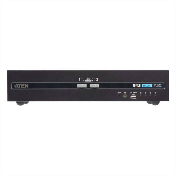 ATEN USB DisplayPort Dual Display Secure KVM Switch - KVM-Umschalter - 2-Port