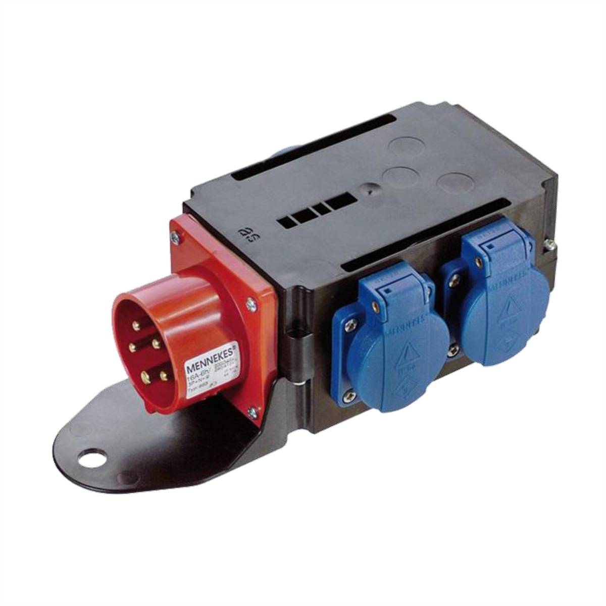 BACHMANN CEE-Adapter 16A 400V, 3xSchutzkontakt IP44-2