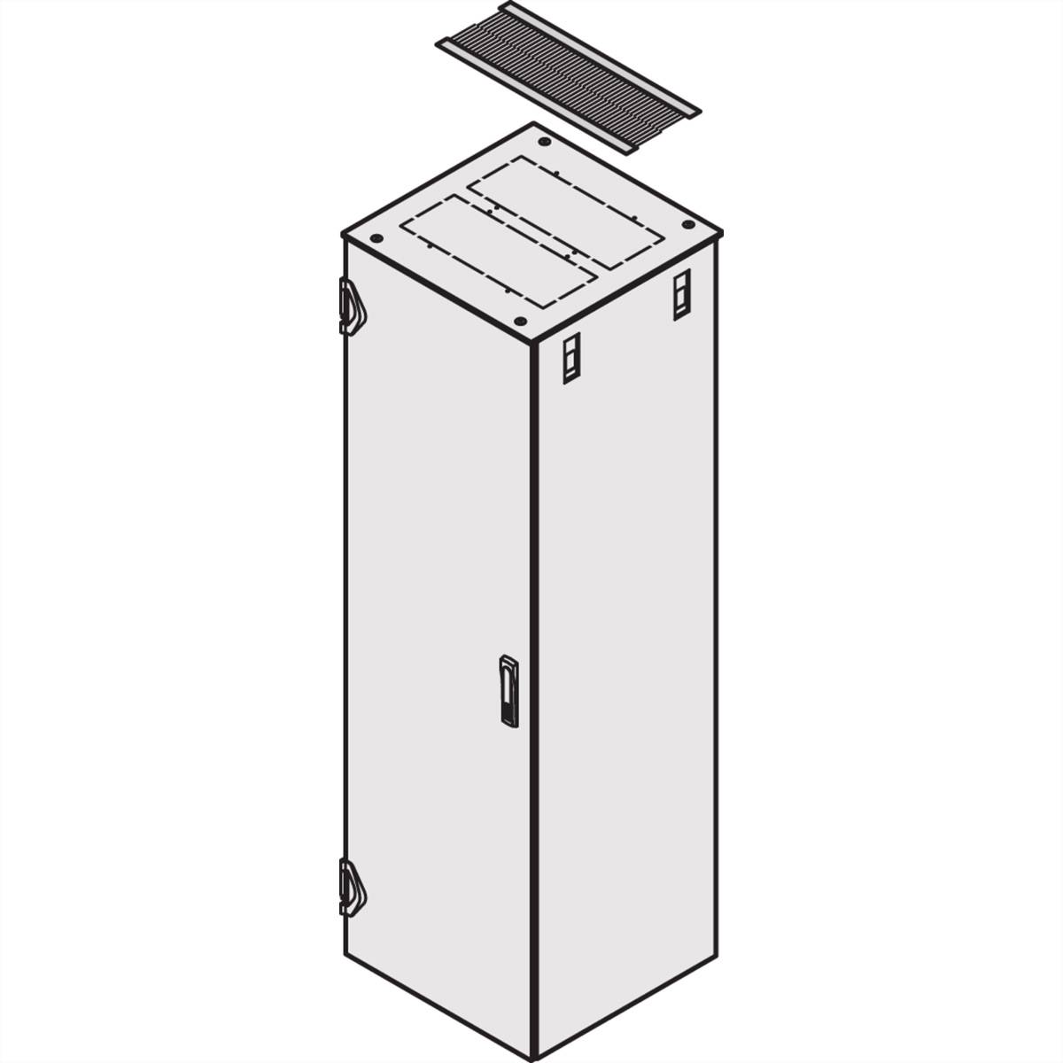 SCHROFF VARISTAR Bürstenleiste, schwarz, 2 St., f. Dach (80mm Breite)-2