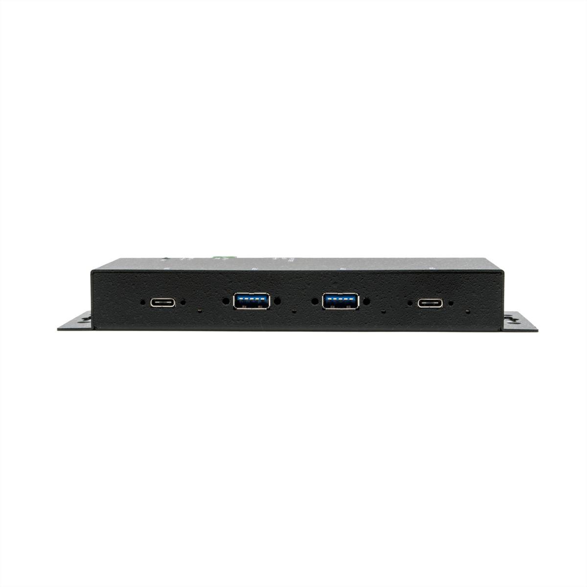 EXSYS EX-1234HMVS 4 Port USB 3.2 Gen2 Hub mit 2x USB-C und 2x USB-A Anschluss-2