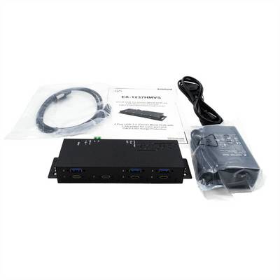 EXSYS EX-1237HMVS 7 Port USB 3.2 Gen2 Hub mit 4 x USB-C und 3 x USB-A Anschluss-4