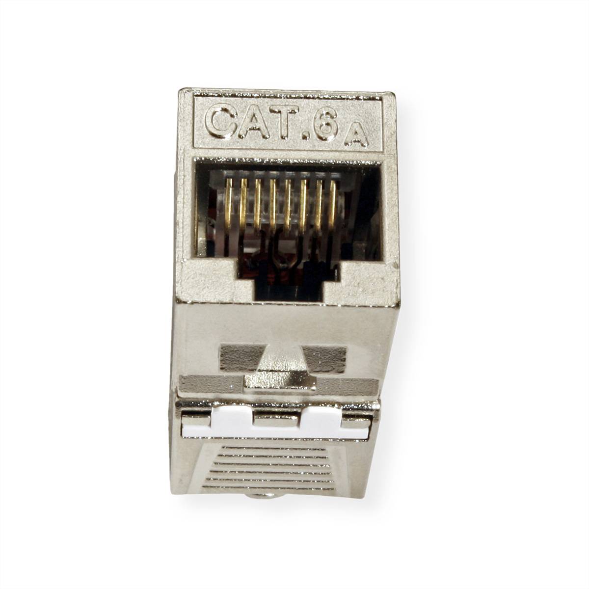 ROLINE Cat.6A (Class EA) Keystone, geschirmt, werkzeuglos, SLIM, silberfarben-2