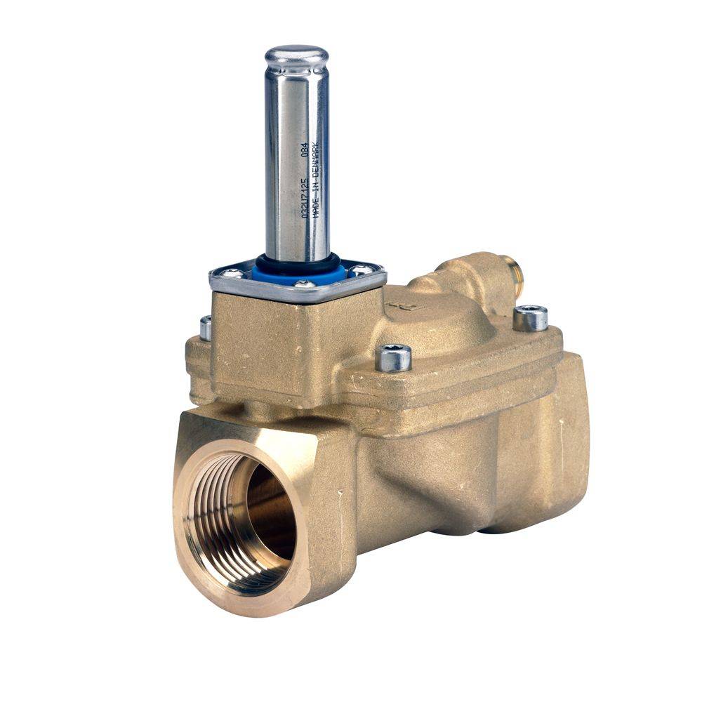 Danfoss Magnetventilgehäuse EV220B 25B, G 1", Kvs 11,00m3/h, servogesteuert, normal geschlossen NC, Messing-1