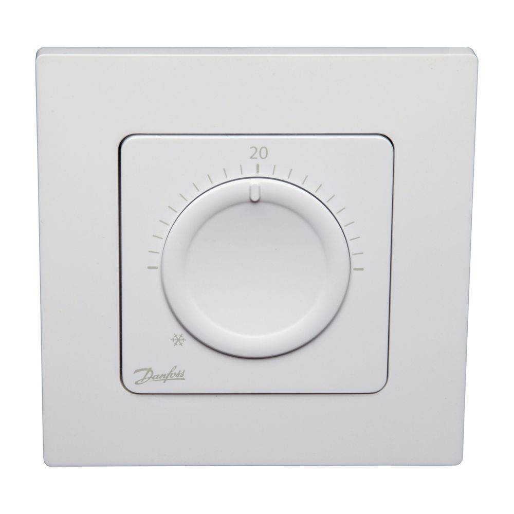 Danfoss Raumthermostat Icon mit Einstellrad, Unterputz, 088U1000-0