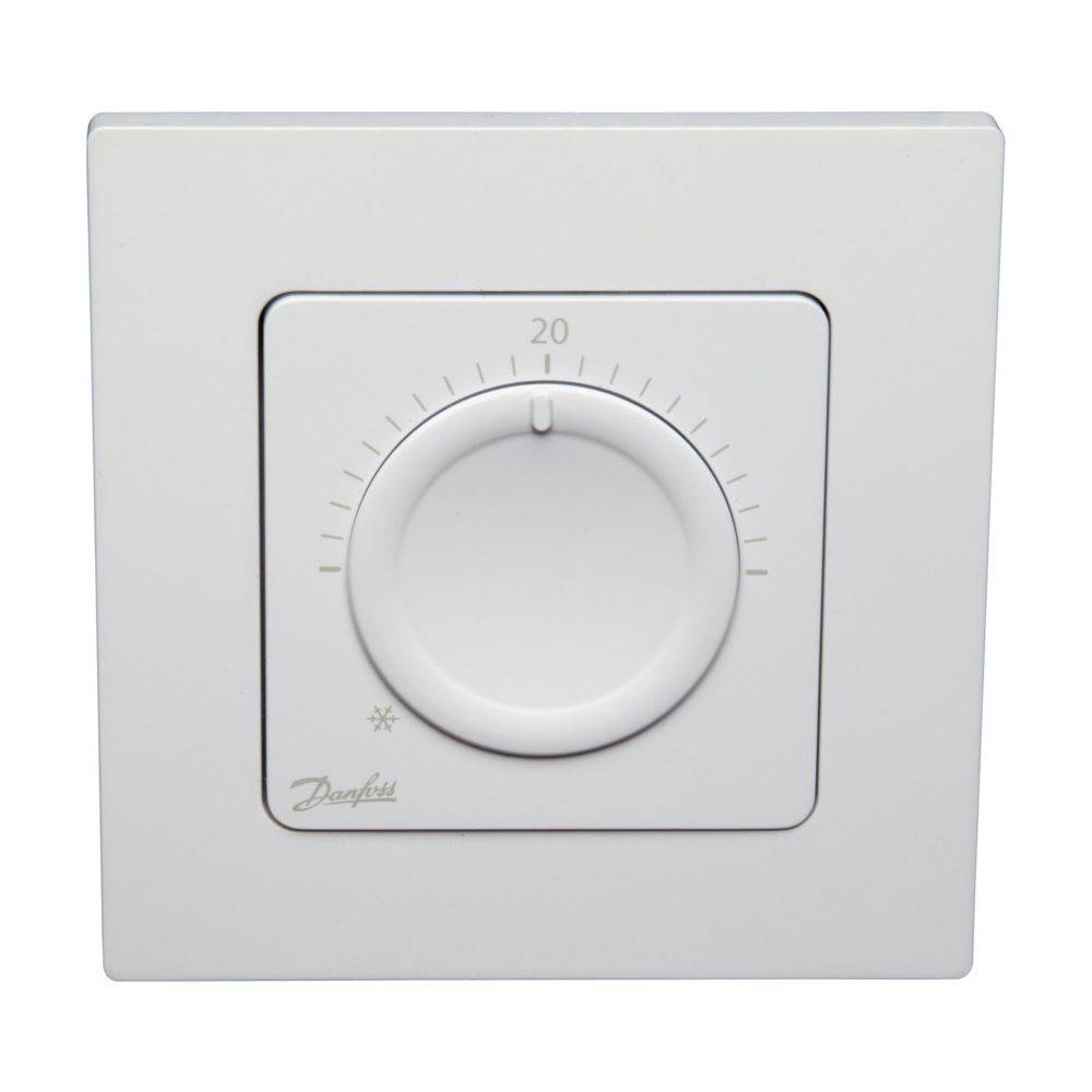 Danfoss Raumthermostat Icon mit Einstellrad, Unterputz, 088U1000-3