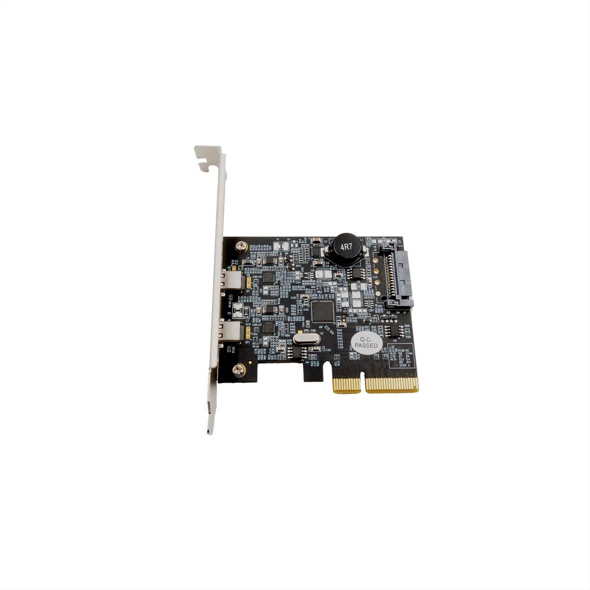 EXSYS EX-12000 2 Port USB 3.2 Gen2 PCIe Karte 2x USB-C-3