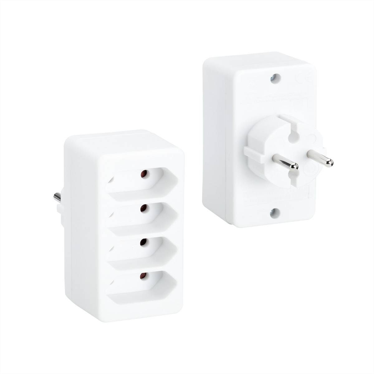 BACHMANN Multistecker 4xEuro, weiß 4x2,5A/230V-2