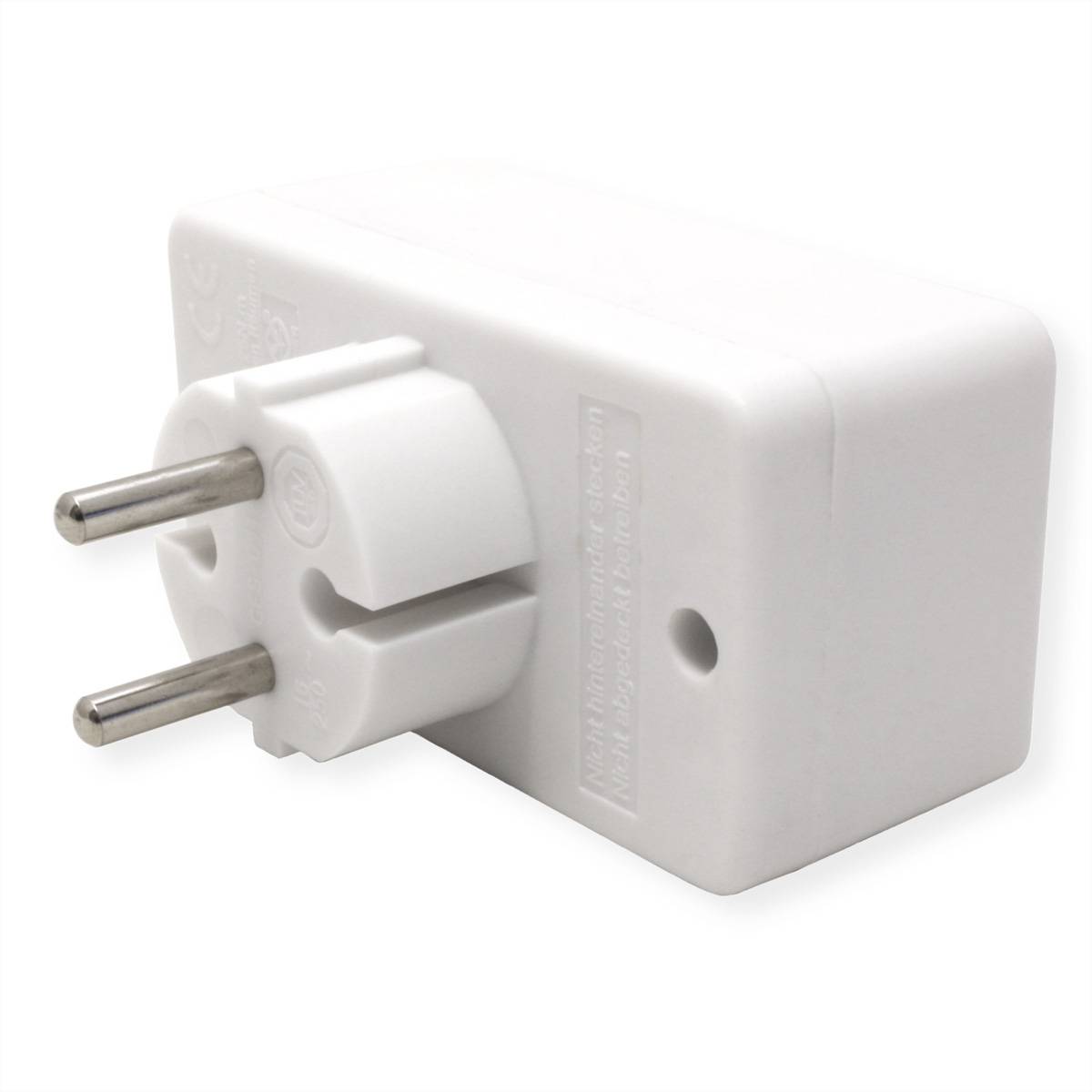 BACHMANN Multistecker 4xEuro, weiß 4x2,5A/230V-3