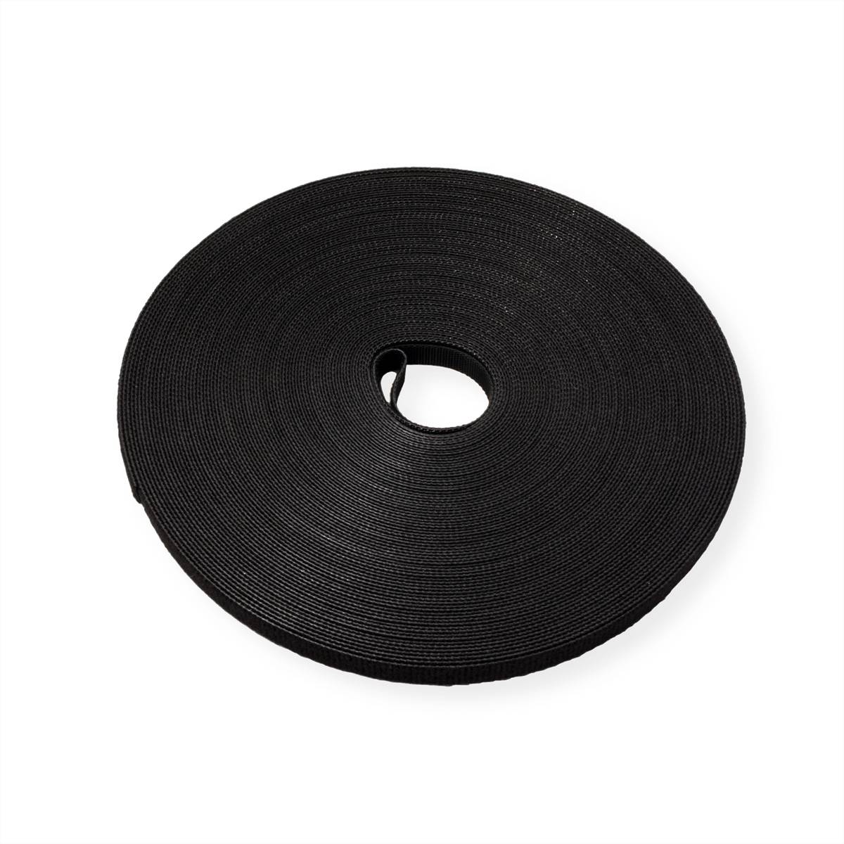VALUE Klettband auf Rolle, 10mm, schwarz, 25 m-2