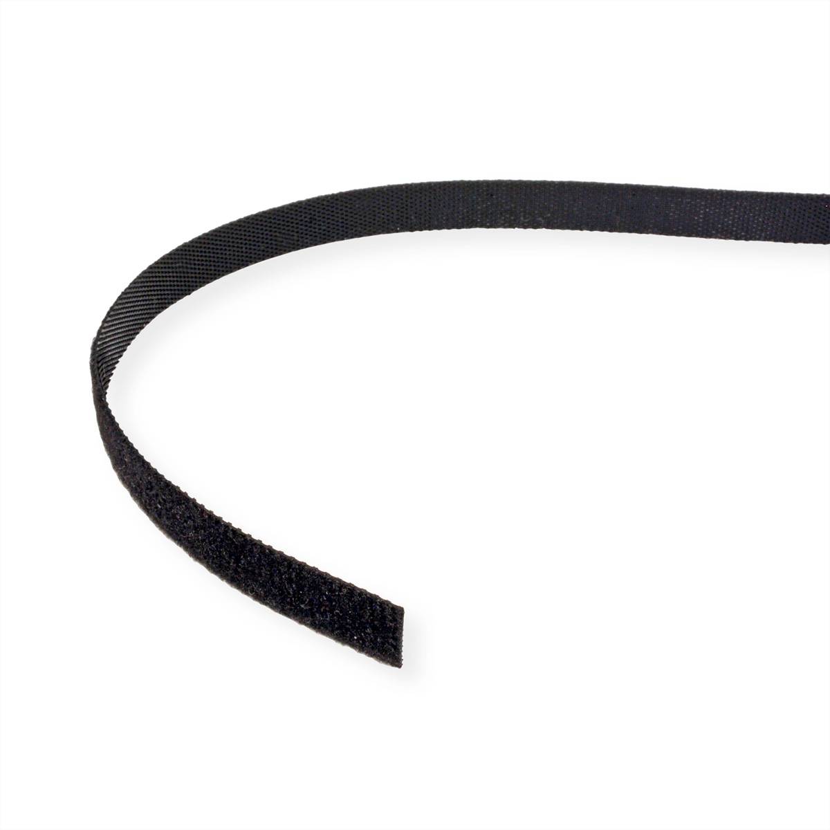 VALUE Klettband auf Rolle, 10mm, schwarz, 25 m-3