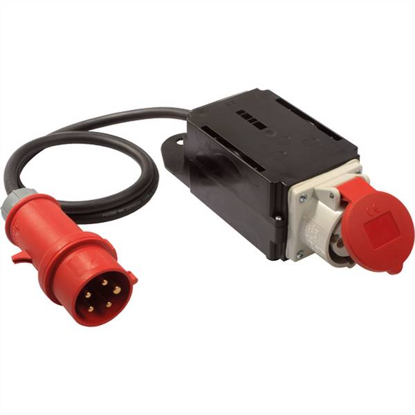 BACHMANN Einschaltstrombegrenzer 16A 3Ph, H07RN-F 5G1,5 mit CEE-Stecker 400V IP44