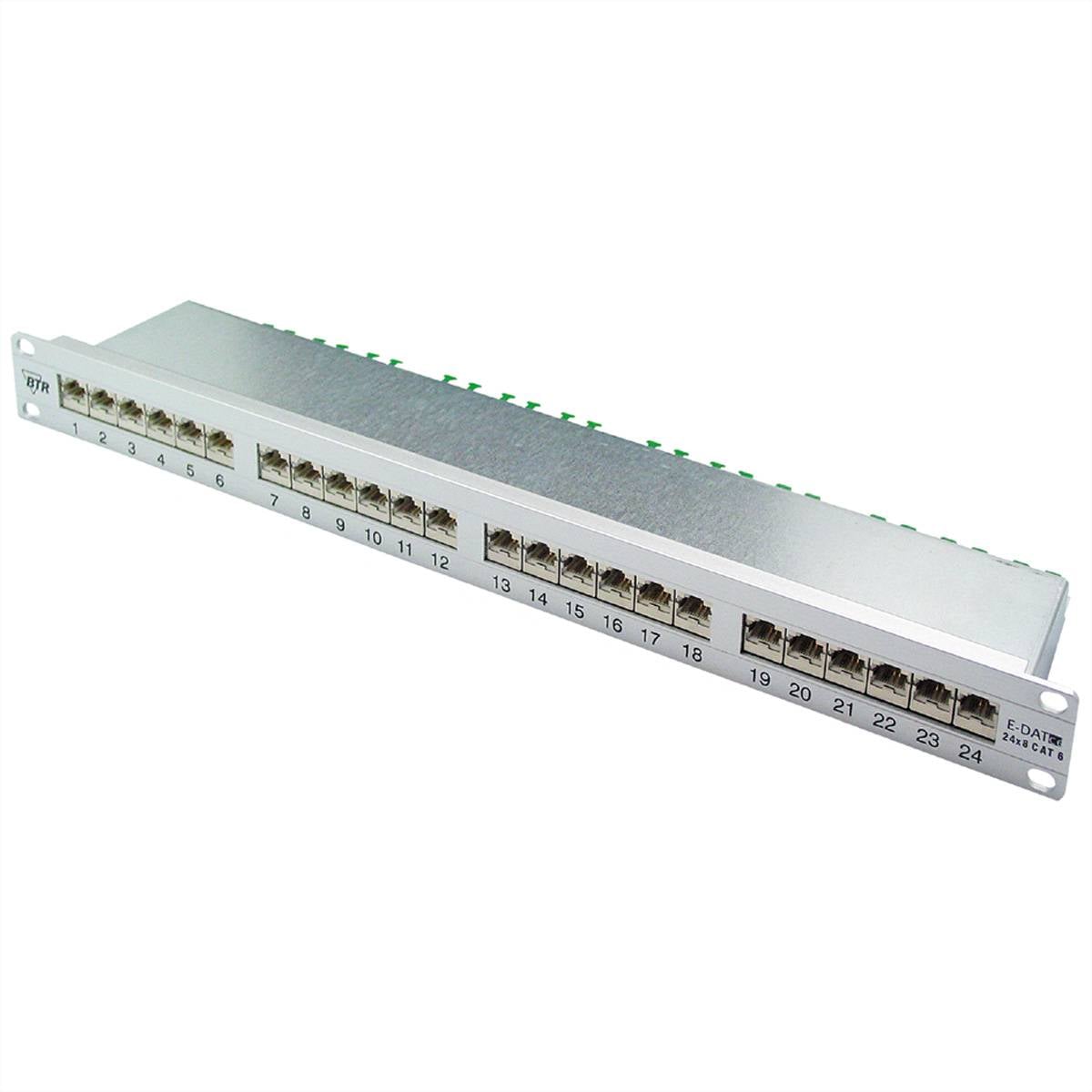 METZ CONNECT E-DAT C6 19"-Patchfeld 1HE, Cat.6 (Class E), 24 Ports-1