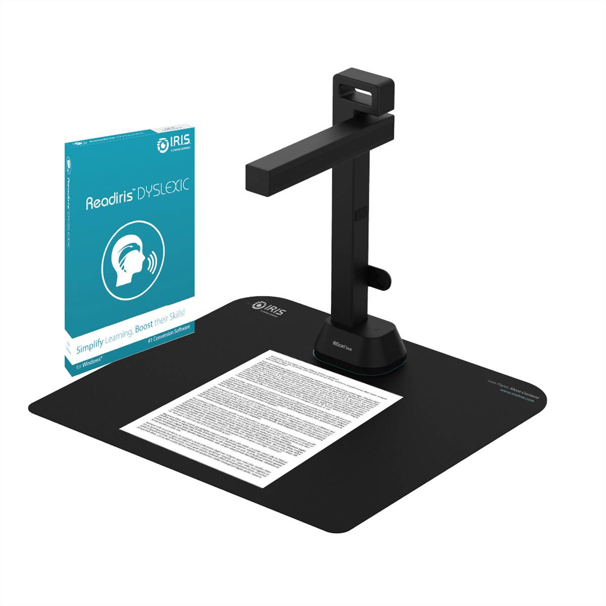 IRIScan Desk 6 Pro Dyslexic A3 Dokumentenscanner, Mobiler Desktop-Kamerascanner-1