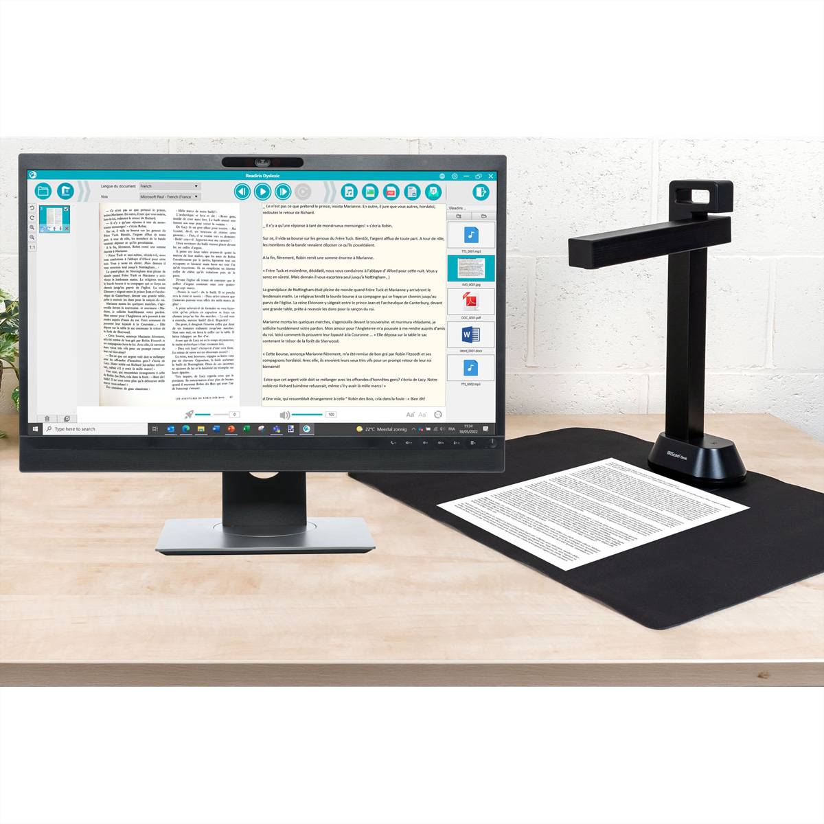 IRIScan Desk 6 Pro Dyslexic A3 Dokumentenscanner, Mobiler Desktop-Kamerascanner-4