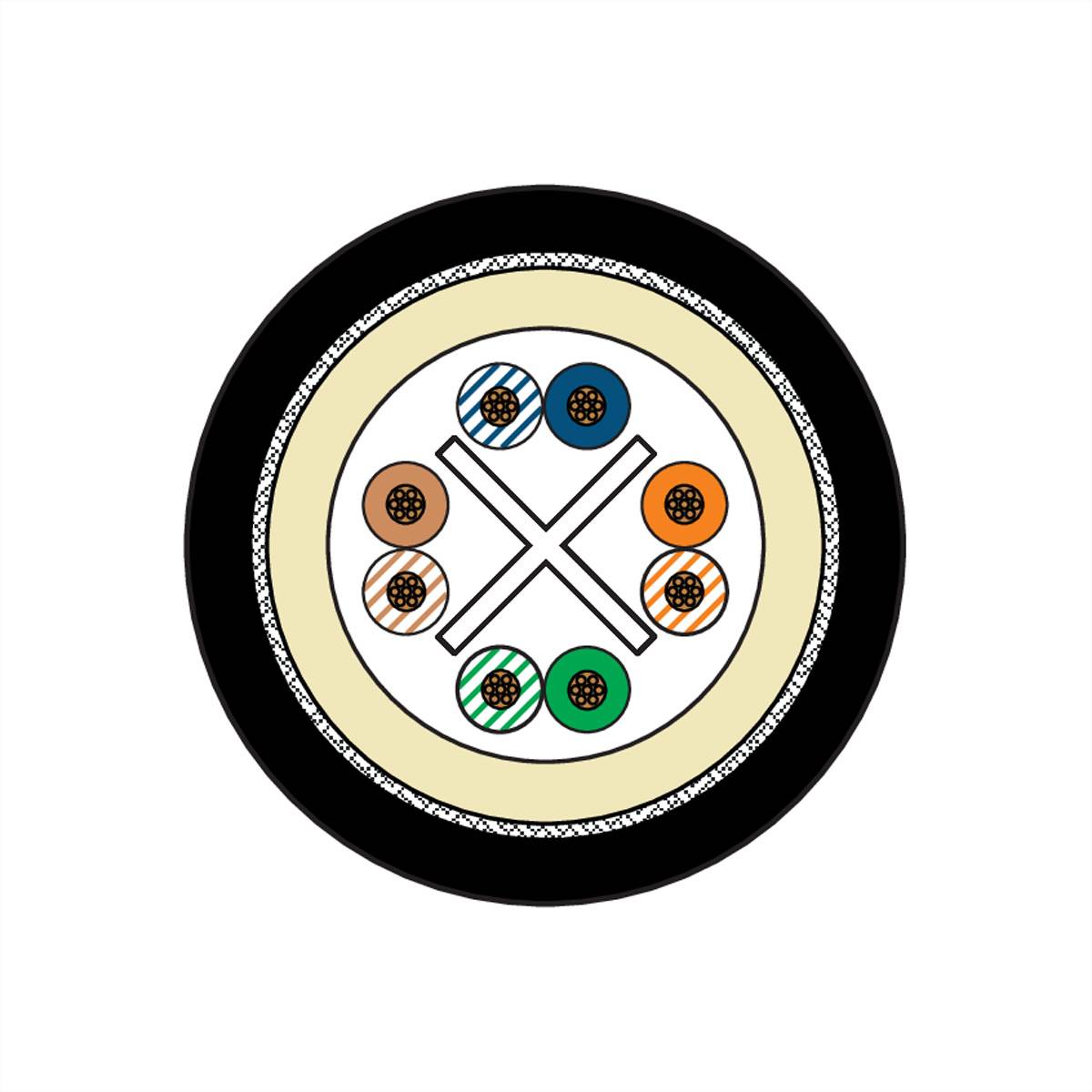 METZ CONNECT Patchkabel 6kV Flex500 Outdoor, schwarz, 2 m-2