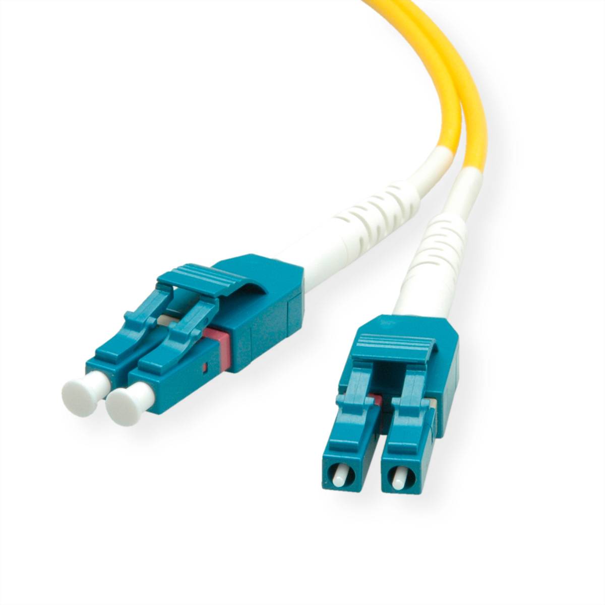ROLINE LWL-Kabel Duplex, Single Mode 9/125µm OS2, LC/LC, LSOH, gelb, 0,5 m-1