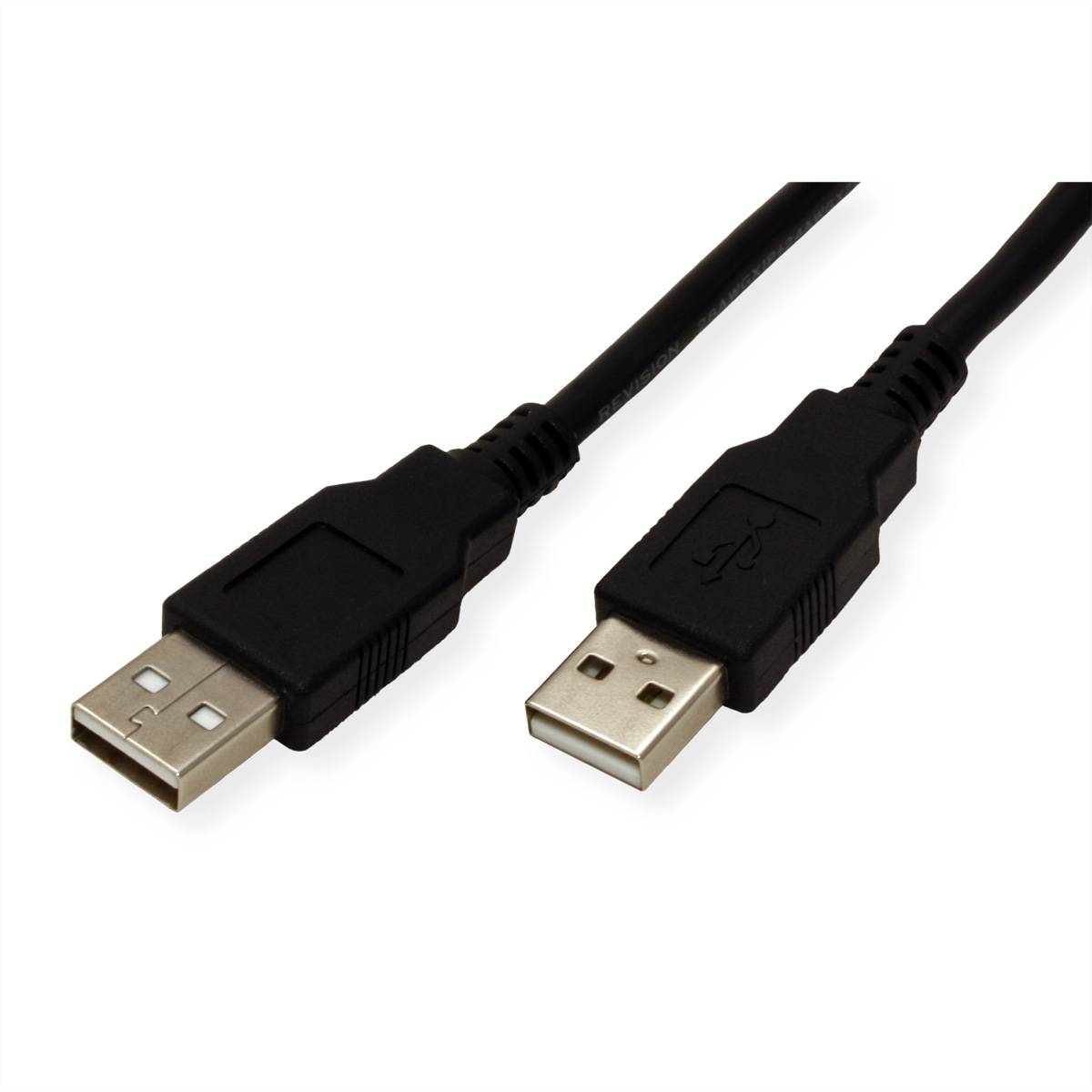 ROLINE USB 2.0 Kabel, Typ A-A, schwarz, 1,8 m-3