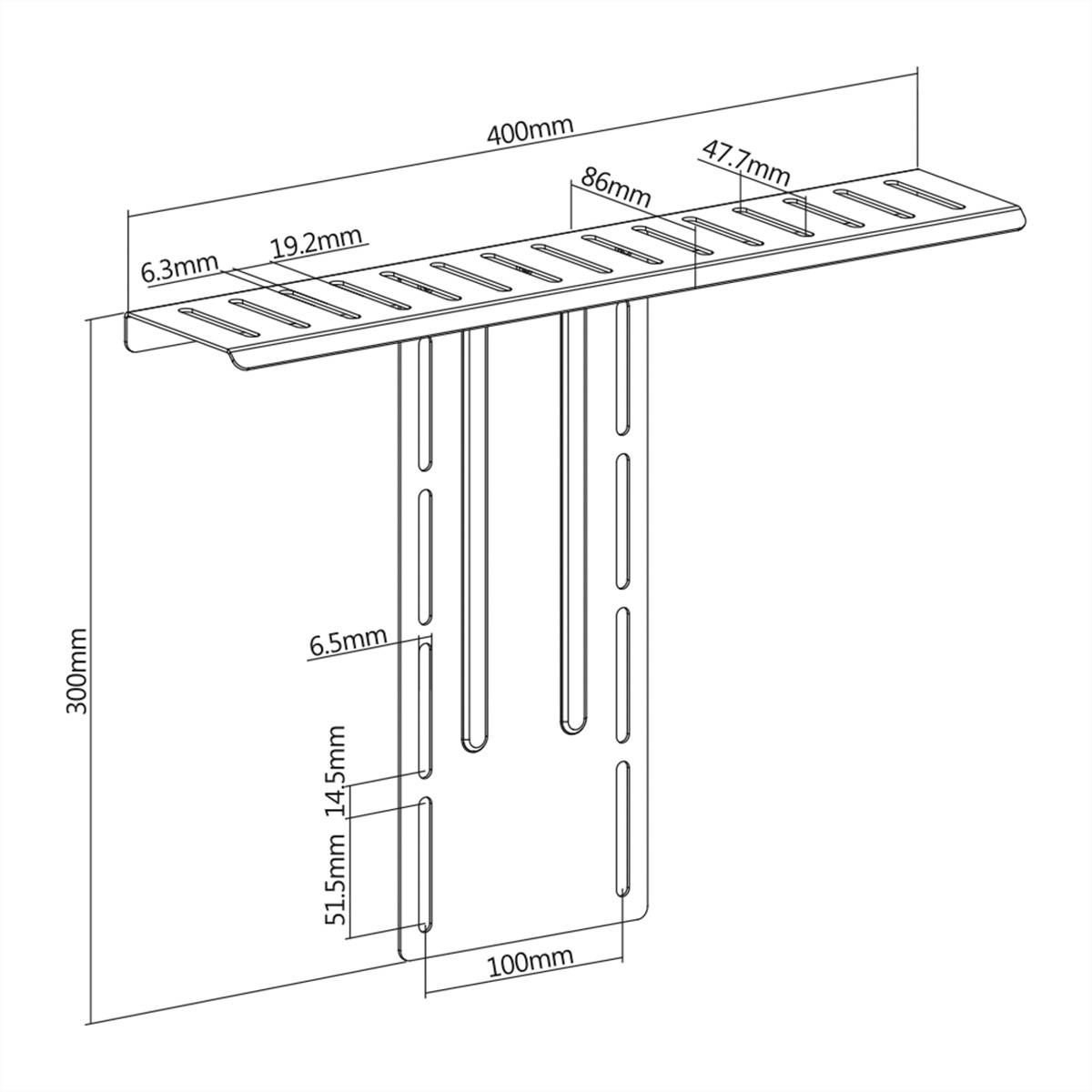 ROLINE All-in-one Geräteablage, VESA-kompatibel, bis 3 kg-1