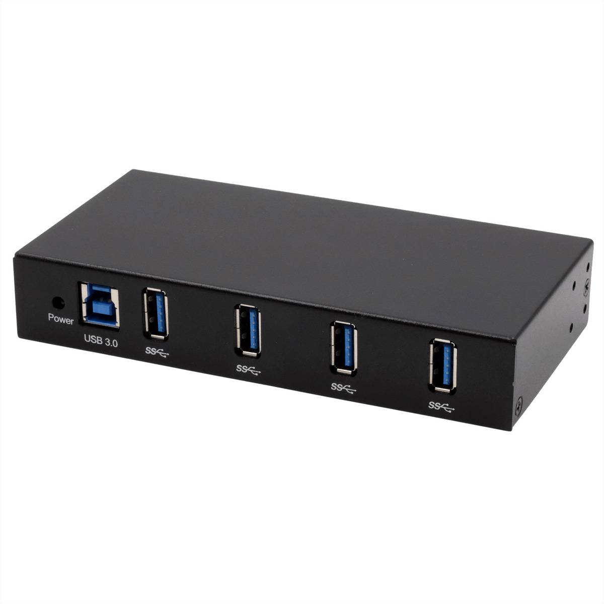 EXSYS EX-11234HMS 4 Port USB 3.2 Gen 1 HUB Din-Rail Kit und Wand VIA VL811+ Chipset-0