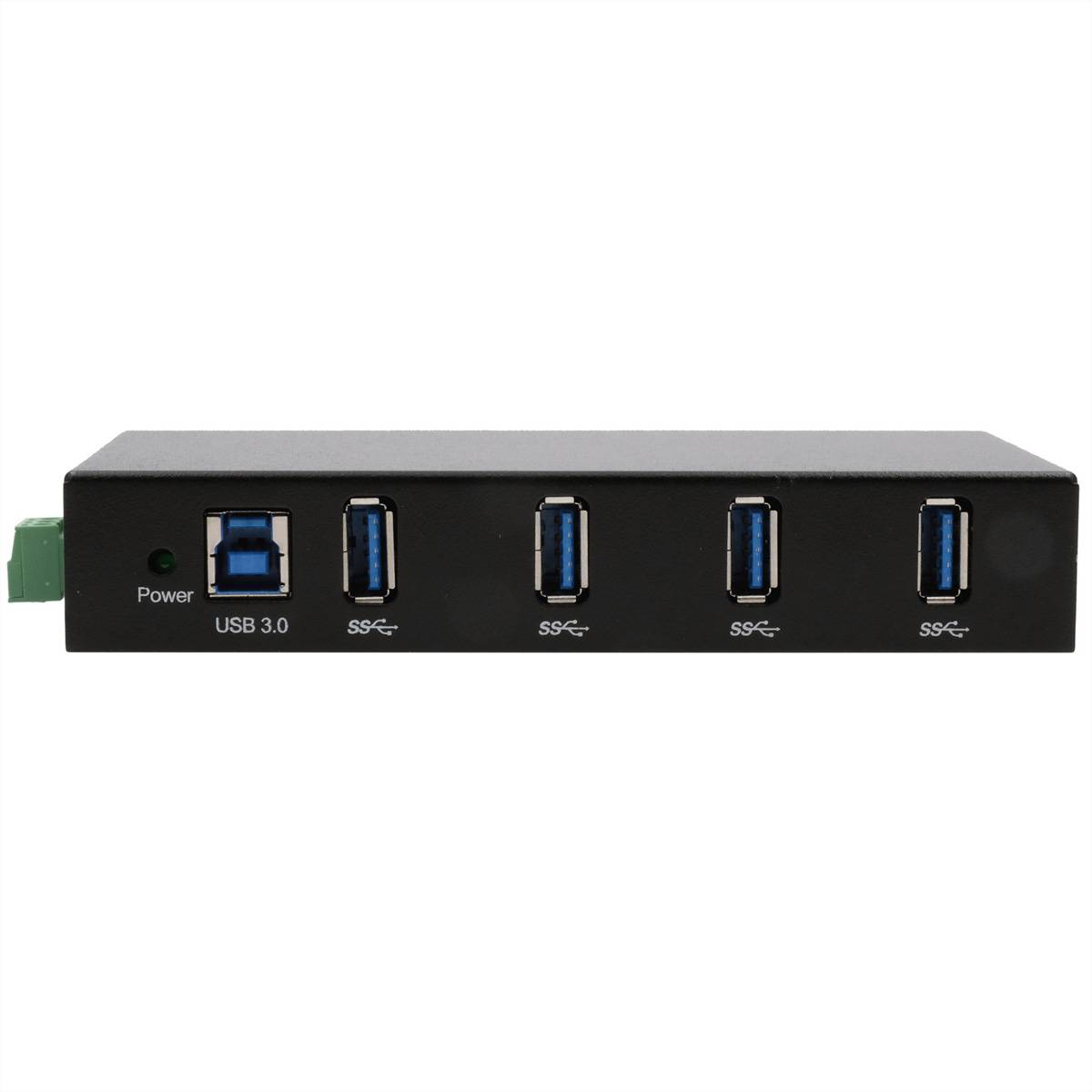 EXSYS EX-11234HMS 4 Port USB 3.2 Gen 1 HUB Din-Rail Kit und Wand VIA VL811+ Chipset-2