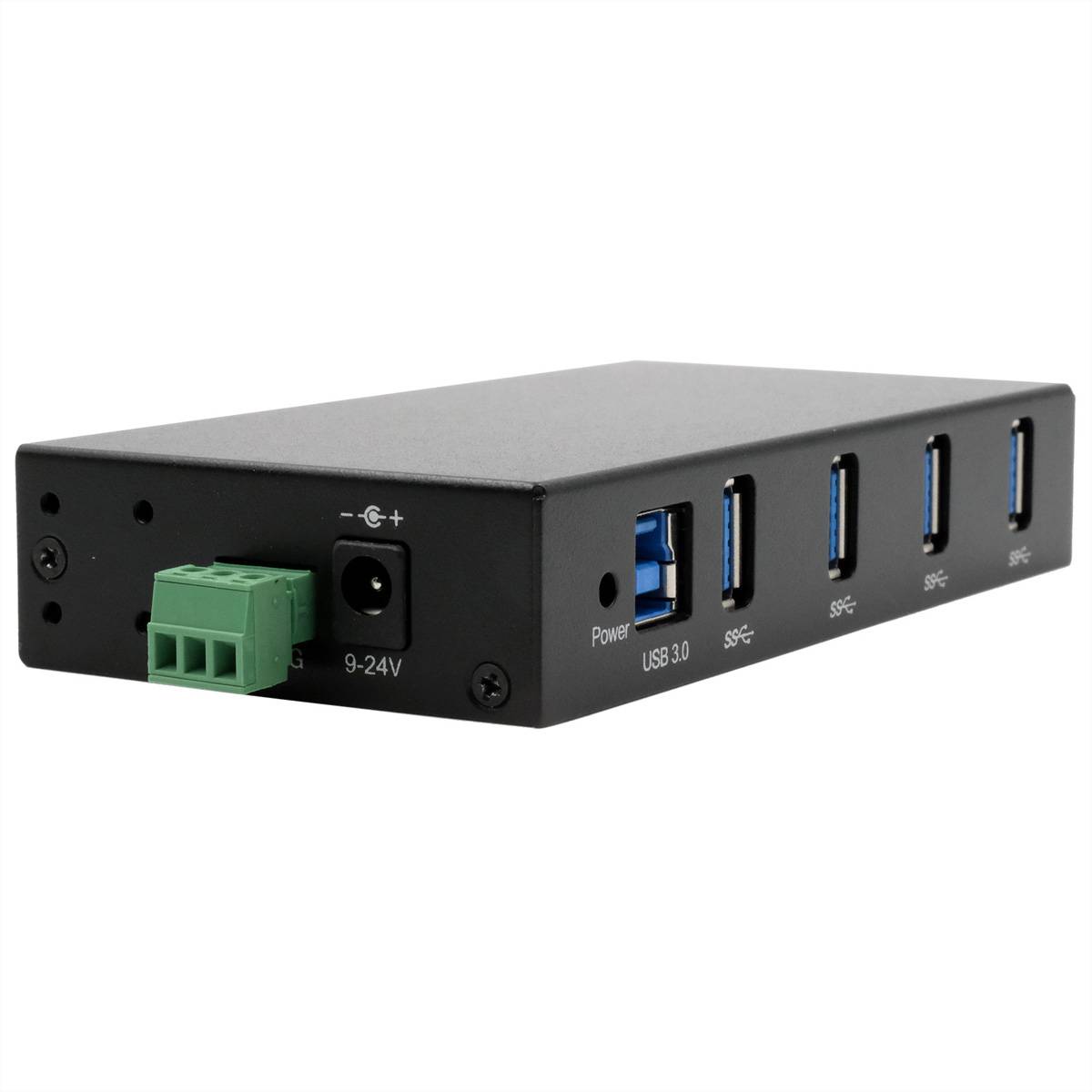 EXSYS EX-11234HMS 4 Port USB 3.2 Gen 1 HUB Din-Rail Kit und Wand VIA VL811+ Chipset-3