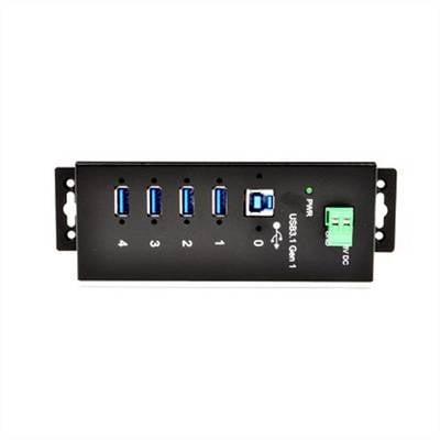EXSYS EX-1185HMVS-WT USB3.0 Metall Hub 4 Ports Din Rail Temperaturber. -40°C bis 85°C-3