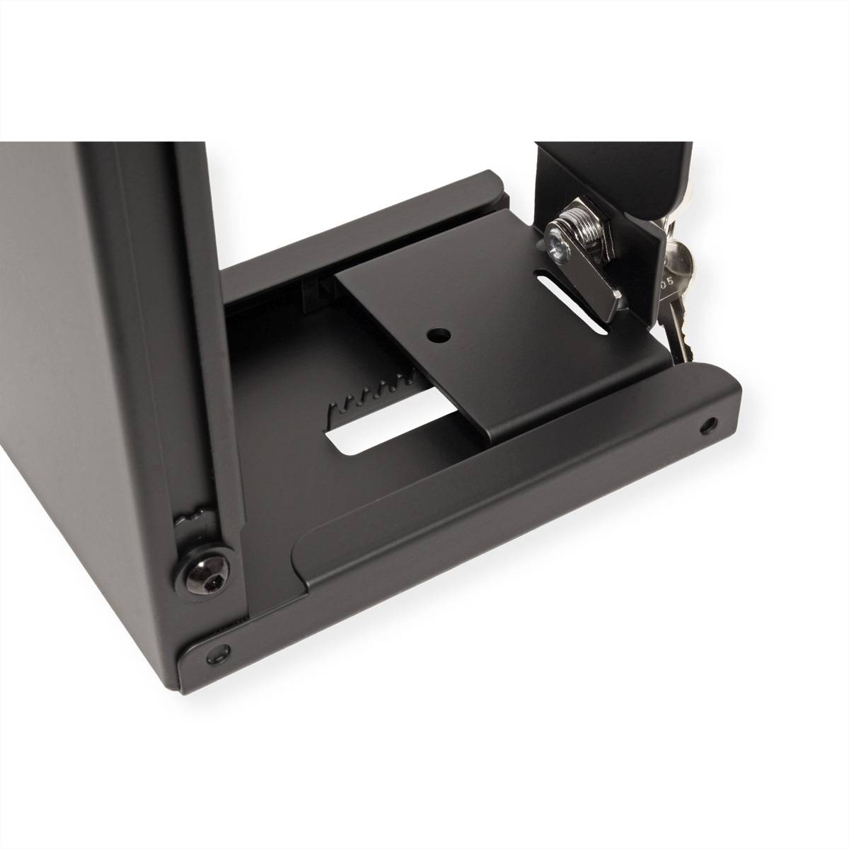 ROLINE Slim/Mini-PC-Halterung, abschliessbar, schwarz, bis 10 kg-1