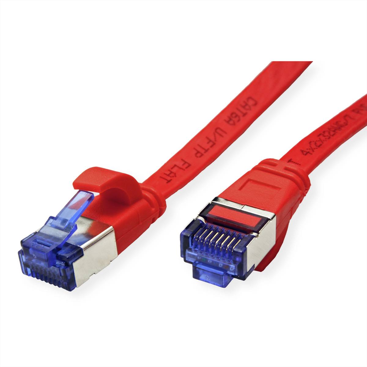 VALUE Patchkabel Cat.6A (Class EA) FTP, extra-flach, rot, 1,5 m-1