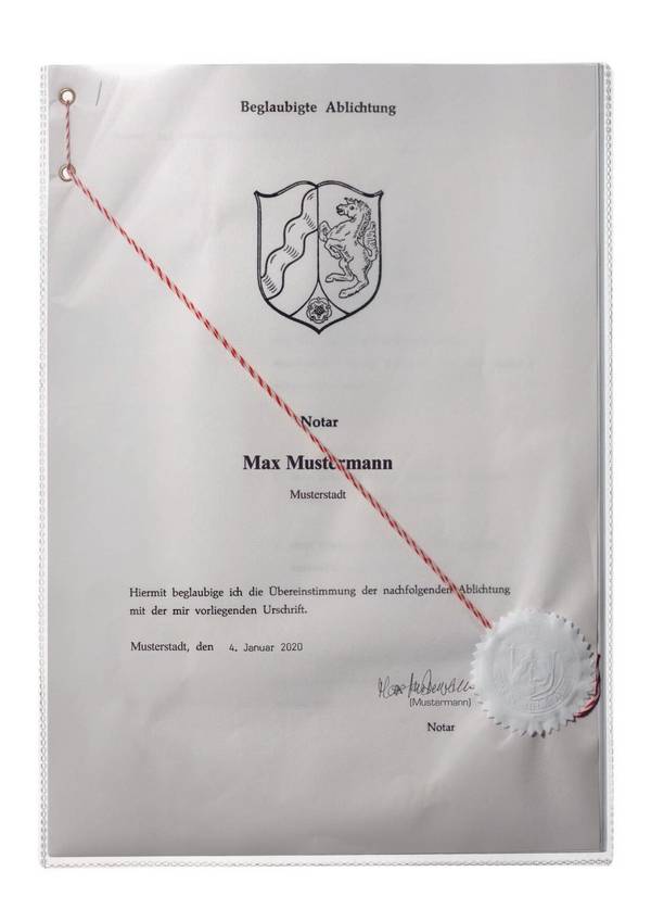 DURABLE - Kartenhalter - für A4 - durchsichtig