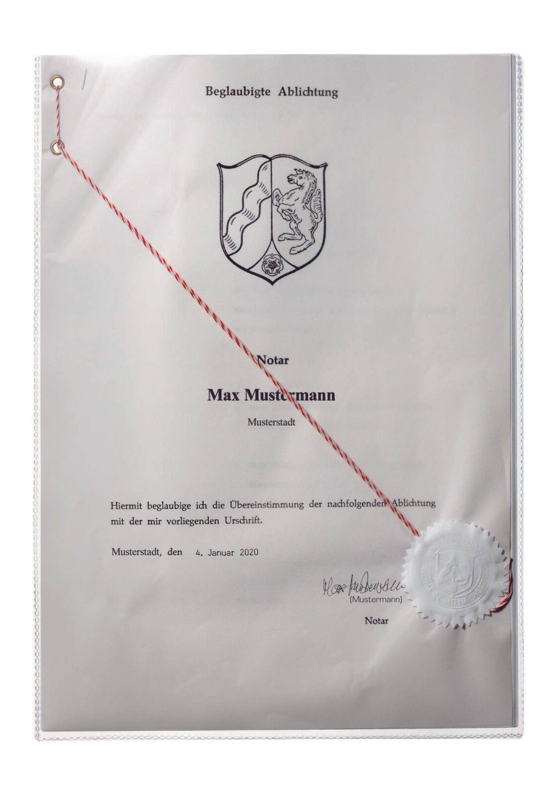 DURABLE - Kartenhalter - für A4 - durchsichtig-0