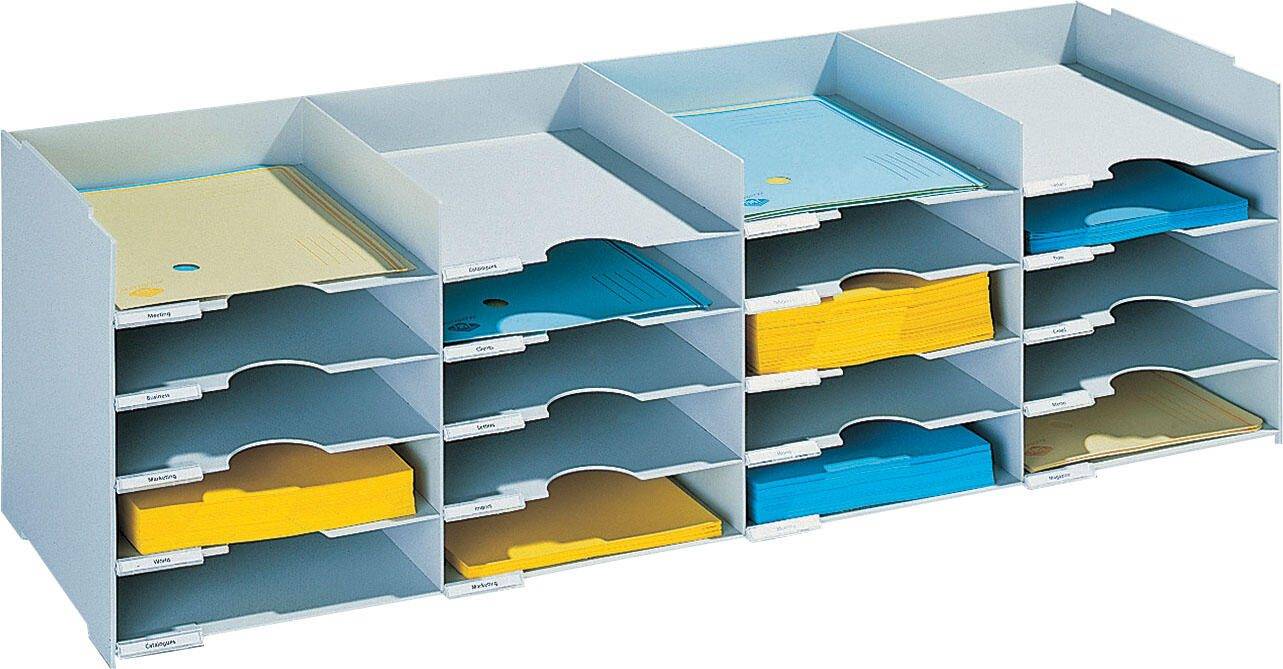PaperFlow 542.02, Polystyrol (PS), Grau, A4, Prospekt, Katalog, Briefumschlag, Flache Datei, Ordner, Hängeordner, Letter-0