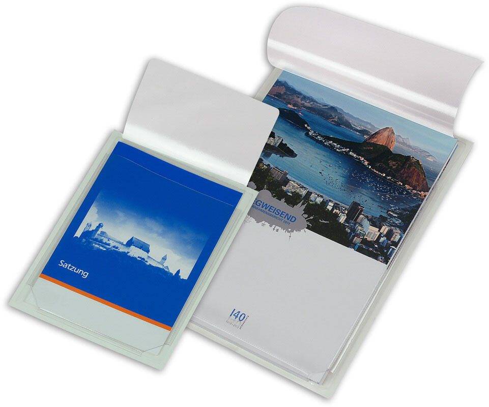 Dehnfaltentasche 9218-02013 A4 selbstklebend transparent 10 Stück-0