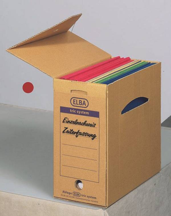 ELBA Tric - Aktenbox - für A4 - Nature Brown