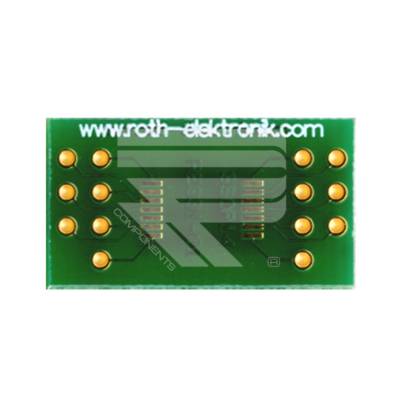 Roth Elektronik RE931-01 IC-Adapterplatine FR4 23,5 x 13,0 mm 1,5 mm zweiseitig RM 2,54 Ø 1,1 mm 35 µm-0