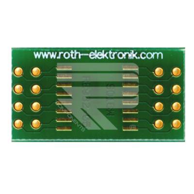 Roth Elektronik RE932-05 IC-Adapterplatine FR4 25,4 x 13,6 mm 1,5 mm zweiseitig RM 2,54 Ø 1,1 mm 35 µm-0